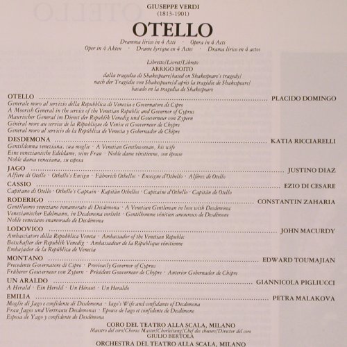 Verdi,Giuseppe: Otello, Box, EMI (27 0461 3), D, 1986 Typ: 2LP Best.-Nr.: K573 Preis: 12,50 Euro