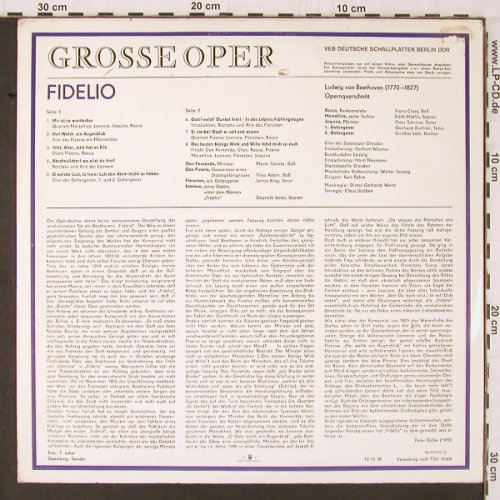 Beethoven,Ludwig van: Fidelio, Opernquerschnitt, Eterna(8 26 058), DDR, 1972 - LP - K579 - 6,00 Euro