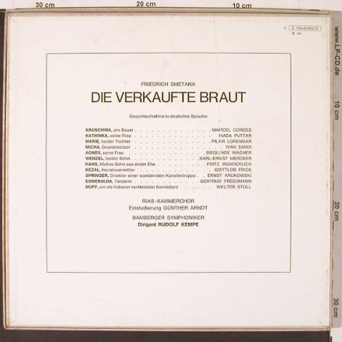 Smetana,Friedrich: Die Verkaufte Braut, Box, EMI Electrola(C 153-28 922/3), D,  - 2LP - K585 - 12,50 Euro