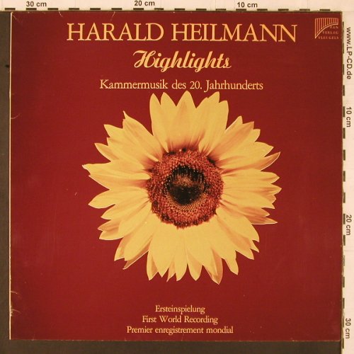 Heilmann,Harald: Highlights, Kammermusik d 20.Jahrh., Pan Verlag Vleugels (OV-65004), D Typ: LP Best.-Nr.: K586 Preis: 17,50 Euro