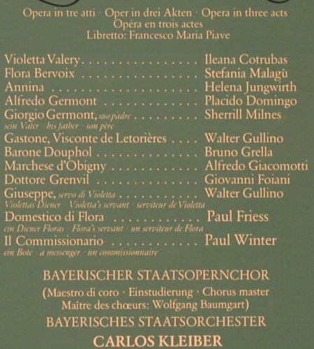 Verdi,Giuseppe: La Traviata, Box, Deutsche Gramophon (2707 103), D, 1977 Typ: 2LP Best.-Nr.: K592 Preis: 9,00 Euro