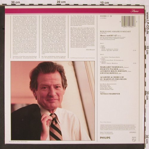 Mozart,Wolfgang Amadeus: Messe C-Moll KV 427, Philips (412 932-1), NL, 1979 Typ: LP Best.-Nr.: K596 Preis: 7,50 Euro