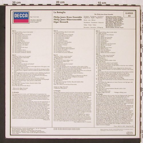 Byrd,William: La Battaglia / Banchieri... Händel, Decca(6.42553 AS), D, 1981 - LP - K600 - 6,00 Euro