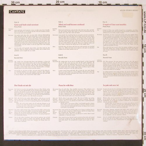 Bach,Johann Sebastian: Solokantaten, BWV 35 1-7, BWV 158, Cantate(651 224), D,  - LP - K605 - 7,50 Euro