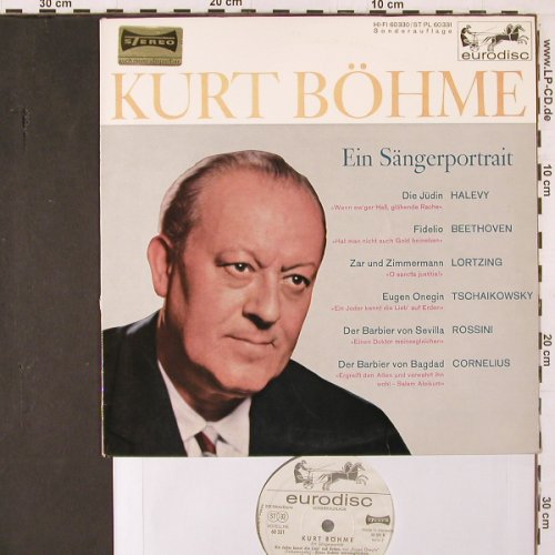 Böhme,Kurt: Ein Sängerportrait, Eurodisc(ST PL 60 331), D,  - 10inch - K60 - 6,00 Euro
