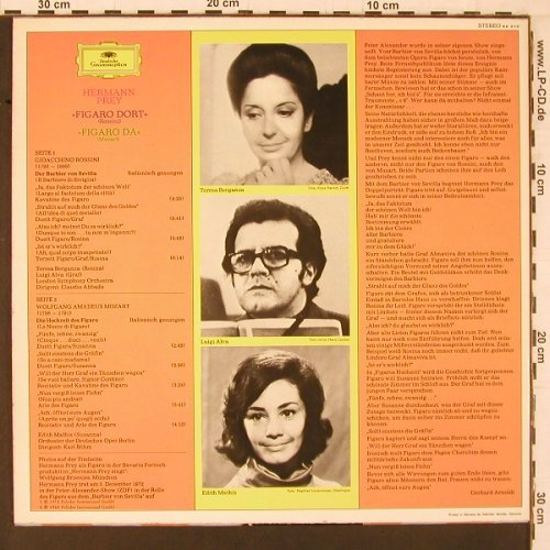 Prey,Hermann: Rossini:Figaro dort, Moz.:Figaro da, D.Gr. Club Ed. (62 310), D, 1972 Typ: LP Best.-Nr.: K615 Preis: 6,00 Euro