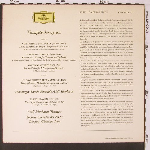 Scherbaum,Adolf: Trompetenkonzerte, D.Gr. DSC-Ed (J 808), D, 1965 Typ: LP Best.-Nr.: K617 Preis: 7,50 Euro