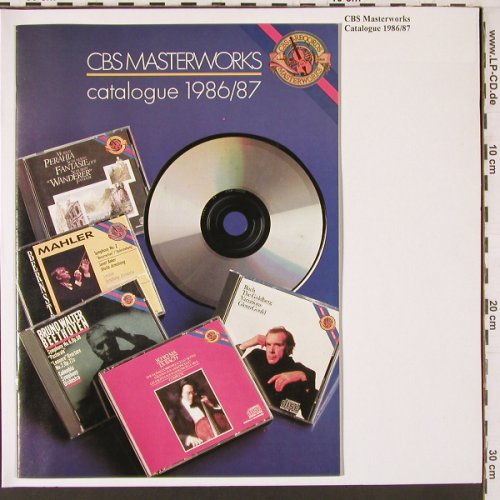 V.A.CBS Masterworks: Catalogue 1986/87, CD's+LP's, CBS, , 1986 Typ: Book Best.-Nr.: K618 Preis: 5,00 Euro