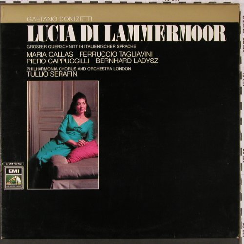 Donizetti,Gaetano: Lucia di Lammermoor,gr.Quersch,ital, EMI Electrola (C 063-00772), D Typ: LP Best.-Nr.: K629 Preis: 7,50 Euro