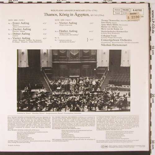 Mozart,Wolfgang Amadeus: Thamos, Foc, Telefunken (6.42702), D, 1981 Typ: LP Best.-Nr.: K630 Preis: 7,50 Euro