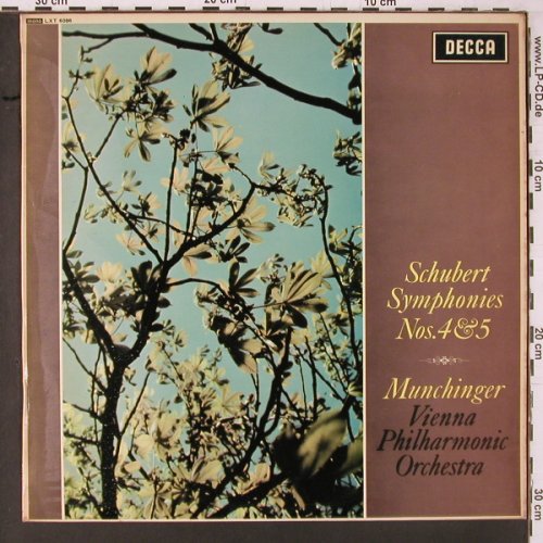 Schubert,Franz: Sinfonien Nr.4 & 5, vg+/m-, Decca (LXT 6086), UK, Mono, 1964 Typ: LP Best.-Nr.: K635 Preis: 6,00 Euro