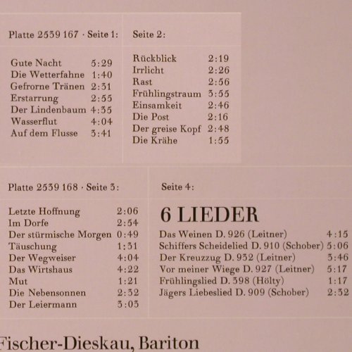 Schubert,Franz: Winterreise D.911/ 6 Lieder, Foc, D.Gr. Privilege(2726 058), D,Ri,  - 2LP - K636 - 7,50 Euro