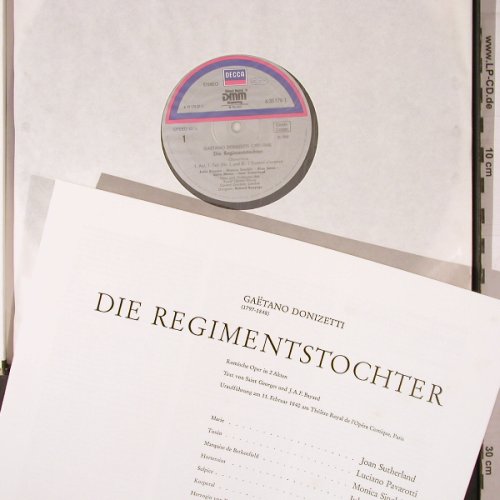 Donizetti,Gaetano: Die Regimentstochter, in franz. Box, Decca (6.35178), D, 1983 Typ: 2LP Best.-Nr.: K646 Preis: 9,00 Euro