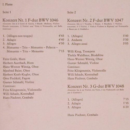 Bach,Johann Sebastian: Die sechs Brandenburgischen Konzert, Eterna(8 26 566-567), DDR, 1975 - 2LP - K655 - 7,50 Euro
