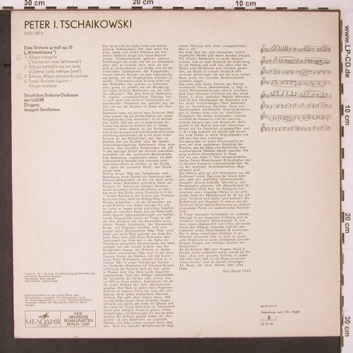 Tschaikowsky,Peter: Erste Sinfonie g-moll, op.13, Eterna(8 26 154), DDR, 1974 - LP - K657 - 7,50 Euro
