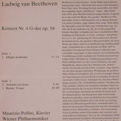 Beethoven,Ludwig van: Klavierkonzert Nr.4 G-dur op.58, Eterna(8 27 619), DDR, 1982 - LP - K659 - 6,00 Euro