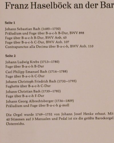 Bach,Johann Sebastian: dargestellt in Preludien u. Fugen, Da Camera Magna(SM 93232), D, m--/m-,  - LP - K664 - 6,00 Euro
