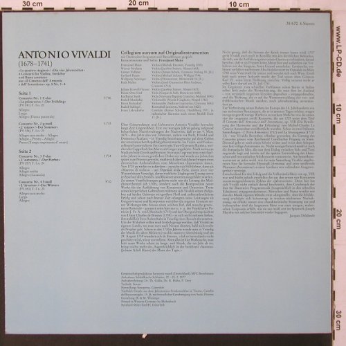 Vivaldi,Antonio: Die Vier Jahreszeiten, Parnass (38 670 6), D, 1977 Typ: LP Best.-Nr.: K666 Preis: 7,50 Euro