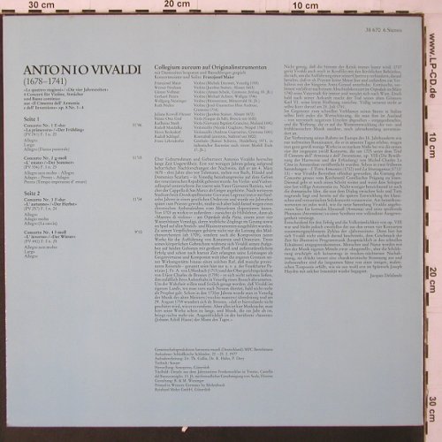 Vivaldi,Antonio: Die Vier Jahreszeiten, Parnass(38 670 6), D, 1977 - LP - K666 - 7,50 Euro