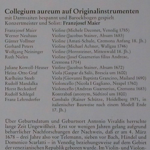 Vivaldi,Antonio: Die Vier Jahreszeiten, Parnass (38 670 6), D, 1977 Typ: LP Best.-Nr.: K666 Preis: 7,50 Euro