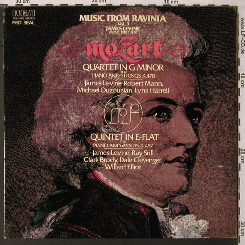 Mozart,Wolfgang Amadeus: Music from Ravinia, Vol3, K.478,452, RCA Red Seal(ARL 1-3376), US, 1979 - LP - K667 - 9,00 Euro