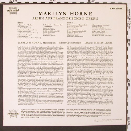 Horne,Marylin: Arien aus Französischen Opern, Decca(SAD 22 026), D,  - LP - K66 - 7,50 Euro