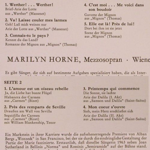 Horne,Marylin: Arien aus Französischen Opern, Decca (SAD 22 026), D Typ: LP Best.-Nr.: K66 Preis: 7,50 Euro