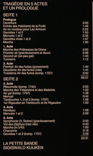 Rameau,Jean Philippe: Orchestersuite"Hippolyte Et Aricie", Harmonia Mundi(91 001 8), D, 1981 - LP - K670 - 7,50 Euro