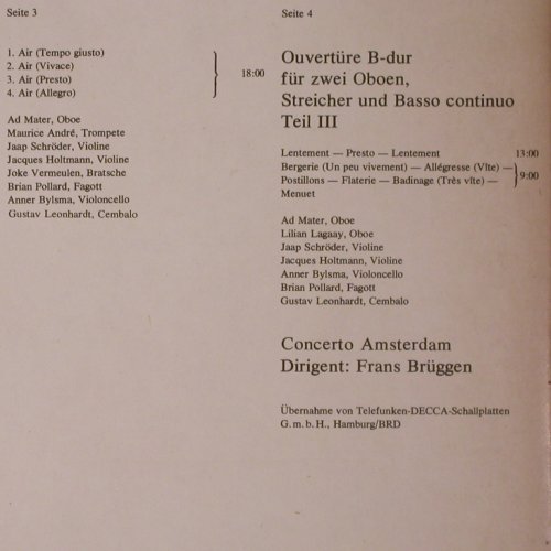 Telemann,Georg Philipp: Die Ouvertüren der Tafelmusik, Foc, Eterna(8 27 447-448), DDR, Ri, 1981 - 2LP - K676 - 7,50 Euro