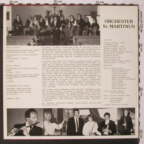 Bach,Johann Sebastian: Brandenburgische Konzerte Nr.4 u.5, Summer (SL 8705), D, 1987 Typ: LP Best.-Nr.: K678 Preis: 9,00 Euro