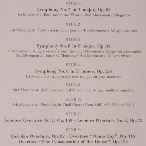Beethoven,Ludwig van: Symphonies and Overtures Vol.2, Deutsche Grammophon(STL-42), CDN, 1972 - 5LP - K681 - 20,00 Euro