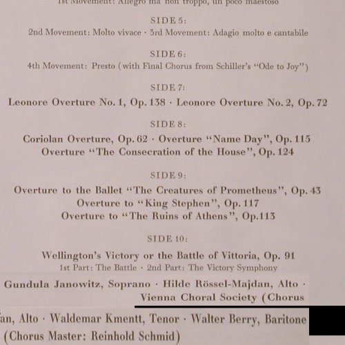 Beethoven,Ludwig van: Symphonies and Overtures Vol.2, Deutsche Grammophon(STL-42), CDN, 1972 - 5LP - K681 - 20,00 Euro