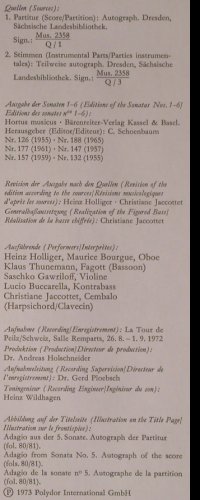 Zelenka,Jan Dismas: 6 Trio Sonaten, Box, Archiv (2708 027), D, 1973 Typ: 2LP Best.-Nr.: K692 Preis: 18,00 Euro