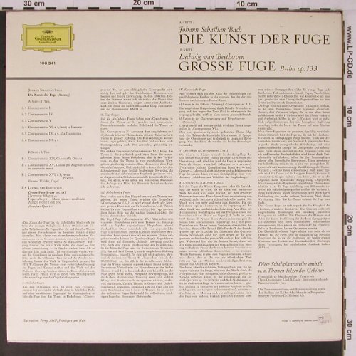 V.A.Musikkunde in Beispielen: Bach: Die Kunst der Fuge, D.Gr./Schwann(136 341), D, Ri,  - LP - K698 - 7,50 Euro