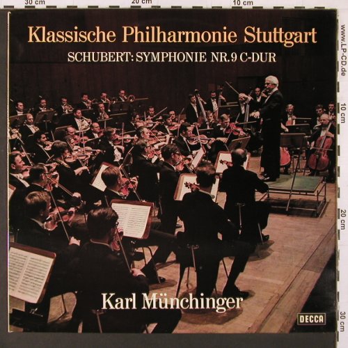 Schubert,Franz: Sinfonie Nr.9 C-Dur, Decca, wh.Muster (SXL 21 190-B), D Typ: LP Best.-Nr.: K69 Preis: 7,50 Euro