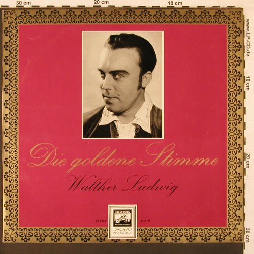 Ludwig,Walther: Die Goldenen Stimme (erzählt), Electrola(83 385), D,  - LP - K6 - 7,50 Euro