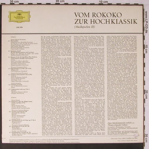 V.A.Musikkunde in Beispielen: Variation,Sonatenf., Musikepochen 3, D.Gr./Schwann(136 318), D, Ri,1972,  - LP - K700 - 7,50 Euro