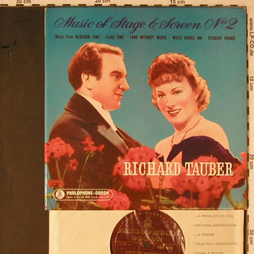 Tauber,Richard: Music of Stage and Screen No.2, Parlaphone-Odeon(PMB 1012), UK, m /vg+,  - 10inch - K704 - 9,00 Euro
