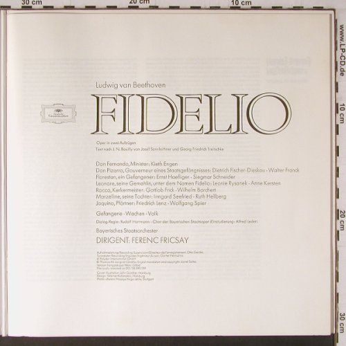 Beethoven,Ludwig van: Fidelio, rec.1957, Booklet-Foc, D.Gr. Privilge(2726 088), D, Ri,  - 2LP - K713 - 9,00 Euro