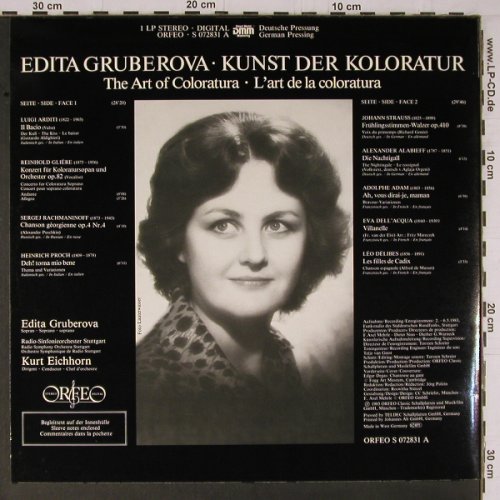 Gruberova,Edita: Kunst der Koloratur, Orfeo(S 072831), D, 1983 - LP - K714 - 7,50 Euro