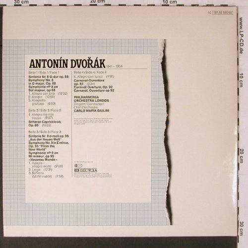 Dvorak,Anton: Sinfonien Nr.8 & Nr.9, Foc, EMI (137-52 565/66), D, Ri Typ: 2LP Best.-Nr.: K725 Preis: 9,00 Euro