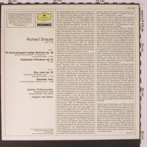 Strauss,Richard: Till Eulenspiegel / Festl.Präludium, D.Gr. Resonance(2535 208), D,  - LP - K727 - 6,00 Euro