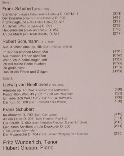 Wunderlich,Fritz: Ich liebe dich..romantische Lieder, D.Gr. Favorit(2535 614), D, Ri, 1978 - LP - K748 - 6,00 Euro