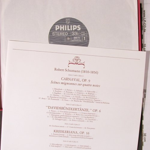 Schumann,Robert: Carnaval / Kreisleriana...,Box, Philips (6747 437), NL Typ: 2LP Best.-Nr.: K751 Preis: 9,00 Euro