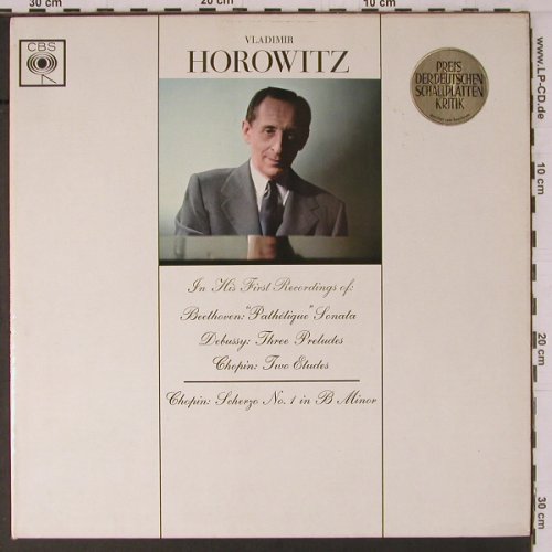 Horowitz,Vladimir: Beethoven Pathetigue Sonata, CBS (BRG 72180), US, Mono Typ: LP Best.-Nr.: K754 Preis: 10,50 Euro