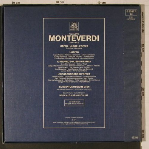 Monteverdi,Claudio: L'Orfeo / Ulisse / Poppea, Box, Philips(6.35377 EK), NL, 1977 - 3LP - K756 - 14,00 Euro