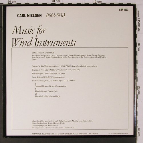 Nielsen,Carl: Music for Wind Instruments, Foc, Chandos(ABR 1003), UK, 1979 - LP - K759 - 9,00 Euro
