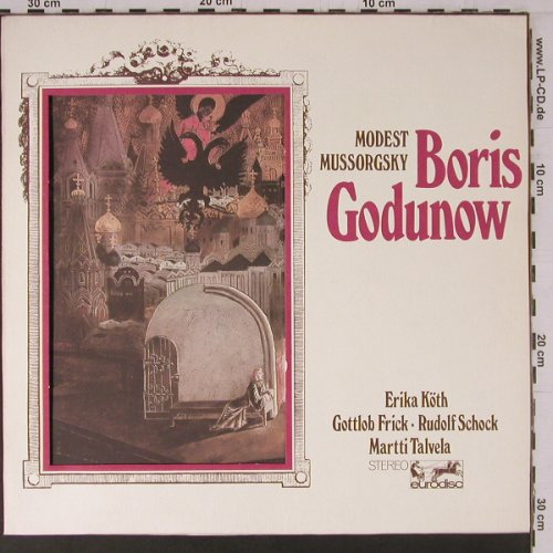 Mussorgsky,Modest: Boris Godunow, gr.Querschnitt deut., Eurodisc(86 817 KR), D, Ri,  - LP - K760 - 7,50 Euro