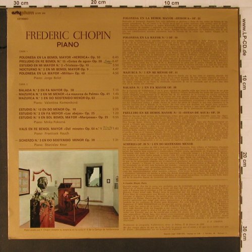 Chopin,Frederic: Valldemossa 1838-1839 Mallorca, Artiphon (LP-PR 209), E, m~/vg+, 1975 Typ: LP Best.-Nr.: K761 Preis: 6,00 Euro