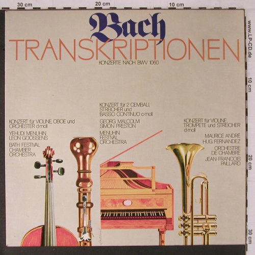 Bach,Johann Sebastian: Transkriptionen nach BWV 1060, Electrola/Grünenthal(F 65467), D,  - LP - K774 - 6,00 Euro